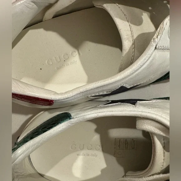 Authentic Gucci sneakers with stars design